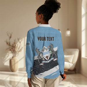 Personalized Botswana 2026 Women Casual Shirt 60th Anniversary