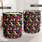 Haiti Map Camouflage Colorful Laundry Basket - African Pride