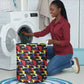 Haiti Map Camouflage Colorful Laundry Basket - African Pride