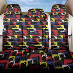 Haiti Map Camouflage Colorful Back Car Seat Cover - African Pride