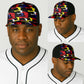 Haiti Map Camouflage Colorful Baseball Net Cap - African Pride