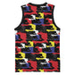 Haiti Map Camouflage Colorful Basketball Jersey - African Pride