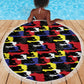 Haiti Map Camouflage Colorful Beach Blanket - African Pride