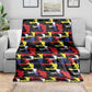 Haiti Map Camouflage Colorful Blanket - African Pride