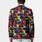 Haiti Map Camouflage Colorful Blazer - African Pride