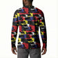 Haiti Map Camouflage Colorful Button Sweatshirt
