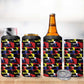 Haiti Map Camouflage Colorful 4 in 1 Can Cooler Tumbler - African Pride