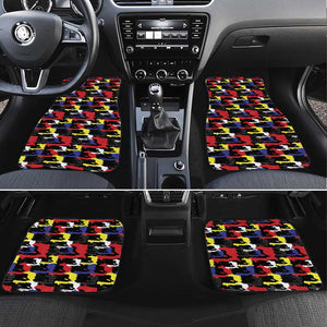 Haiti Map Camouflage Colorful Car Mats - African Pride
