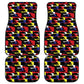 Haiti Map Camouflage Colorful Car Mats - African Pride