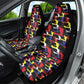 Haiti Map Camouflage Colorful Car Seat Cover - African Pride