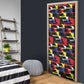 Haiti Map Camouflage Colorful Door Cover - African Pride