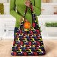 Haiti Map Camouflage Colorful Grocery Bag - African Pride