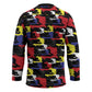 Haiti Map Camouflage Colorful Hockey Jersey - African Pride