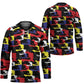 Haiti Map Camouflage Colorful Hockey Jersey - African Pride