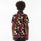 Haiti Map Camouflage Colorful Kid Polo Shirt - African Pride