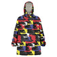 Haiti Map Camouflage Colorful Kid Wearable Blanket Hoodie - African Pride