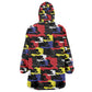 Haiti Map Camouflage Colorful Kid Wearable Blanket Hoodie - African Pride