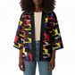 Haiti Map Camouflage Colorful Kimono - African Pride