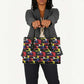 Haiti Map Camouflage Colorful Leather Bag - African Pride