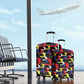 Haiti Map Camouflage Colorful Luggage Cover - African Pride