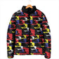 Haiti Map Camouflage Colorful Padded Jacket - African Pride