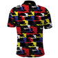 Haiti Map Camouflage Colorful Polo Shirt - African Pride