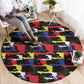Haiti Map Camouflage Colorful Round Carpet - African Pride