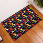 Haiti Map Camouflage Colorful Rubber Doormat - African Pride