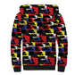 Haiti Map Camouflage Colorful Sherpa Hoodie - African Pride