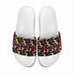 Haiti Map Camouflage Colorful Slide Sandals - African Pride