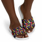 Haiti Map Camouflage Colorful Slide Sandals - African Pride