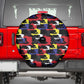 Haiti Map Camouflage Colorful Spare Tire Cover - African Pride
