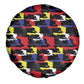 Haiti Map Camouflage Colorful Spare Tire Cover - African Pride