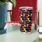 Haiti Map Camouflage Colorful Tumbler Cup - African Pride