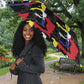 Haiti Map Camouflage Colorful Umbrella - African Pride