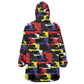 Haiti Map Camouflage Colorful Wearable Blanket Hoodie - African Pride
