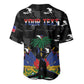 Personalized Haiti Map Camouflage Baseball Jersey Unique Style - African Pride