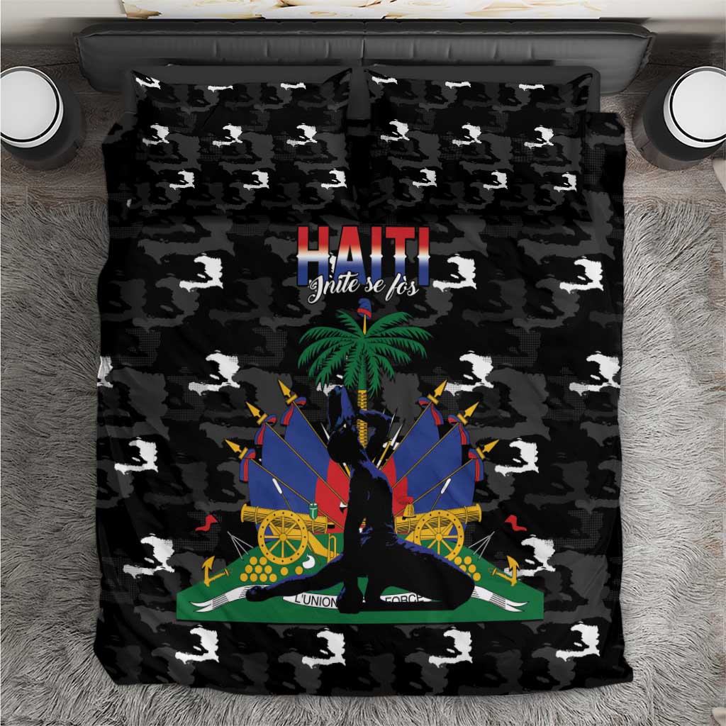 Haiti Map Camouflage Bedding Set Unique Style - African Pride