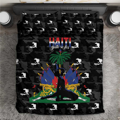 Haiti Map Camouflage Bedding Set Unique Style - African Pride