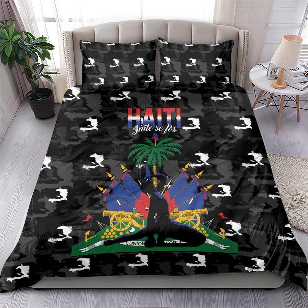 Haiti Map Camouflage Bedding Set Unique Style - African Pride