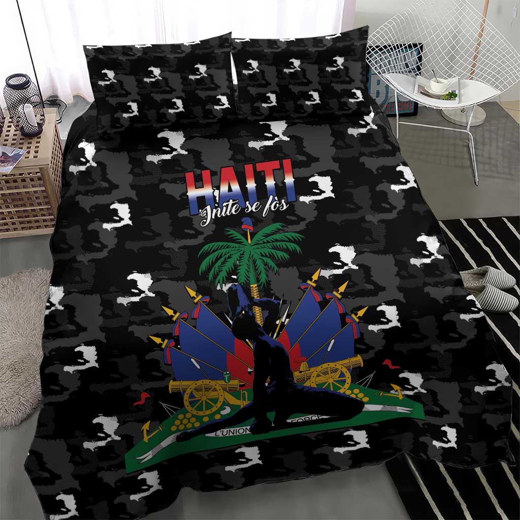 Haiti Map Camouflage Bedding Set Unique Style - African Pride