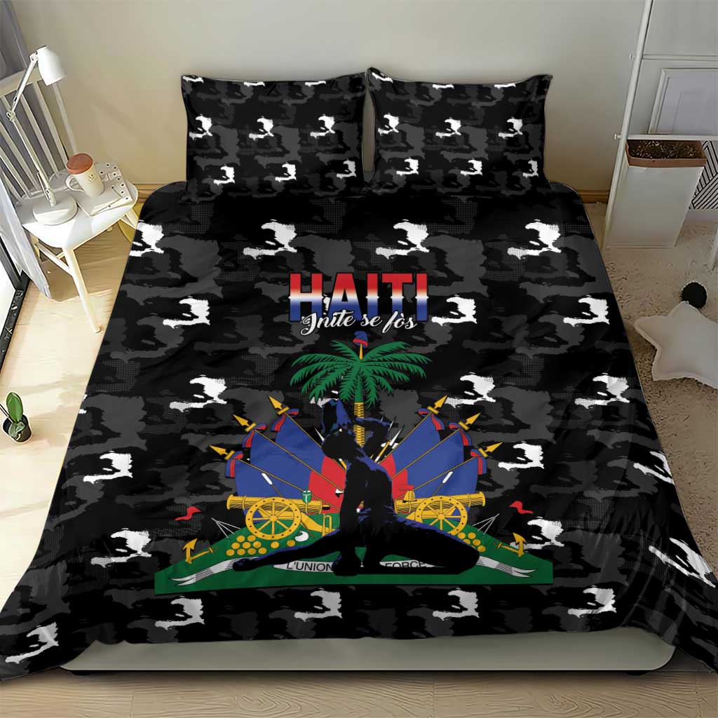 Haiti Map Camouflage Bedding Set Unique Style - African Pride
