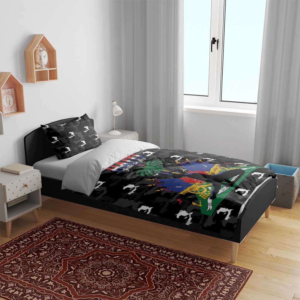 Haiti Map Camouflage Bedding Set Unique Style - African Pride