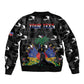 Personalized Haiti Map Camouflage Bomber Jacket Unique Style - African Pride