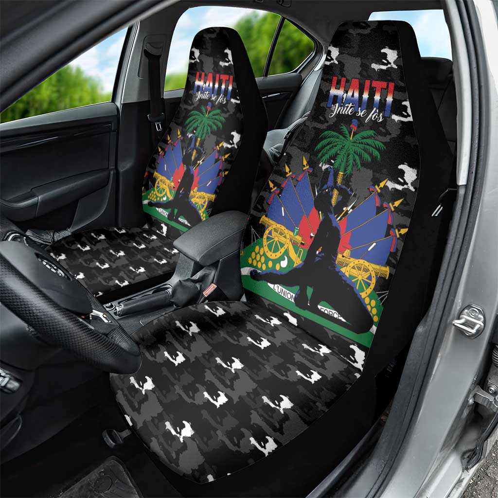 Haiti Map Camouflage Car Seat Cover Unique Style - African Pride