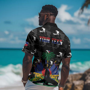 Personalized Haiti Map Camouflage Hawaiian Shirt Unique Style - African Pride