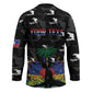 Personalized Haiti Map Camouflage Hockey Jersey Unique Style - African Pride
