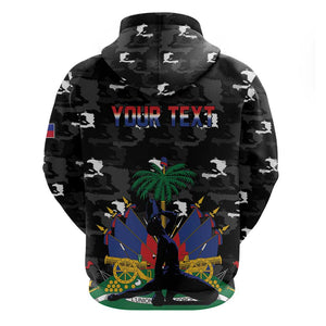 Personalized Haiti Map Camouflage Hoodie Unique Style - African Pride