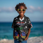 Personalized Haiti Map Camouflage Kid Hawaiian Shirt Unique Style - African Pride