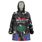 Personalized Haiti Map Camouflage Kid Wearable Blanket Hoodie Unique Style - African Pride